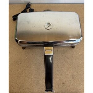 Vintage Pizzelle Chef Vitantonio 300 Stainless Iron Cookie Maker 800 Watts